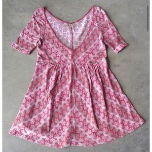 Free People Deep V Babydoll Top